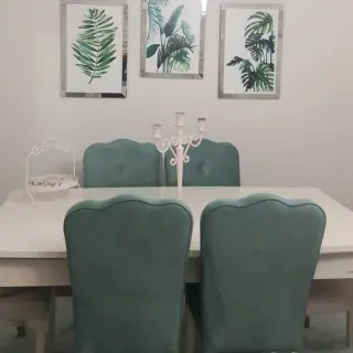 Yaprak Desen Pleksi Çerçeveli Tablo